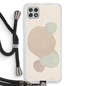 CaseCompany Geo #9: Samsung Galaxy A22 4G Transparant Hoesje met koord