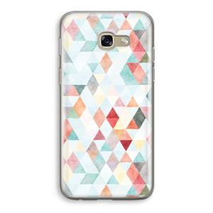 CaseCompany Gekleurde driehoekjes pastel: Samsung Galaxy A5 (2017) Transparant Hoesje