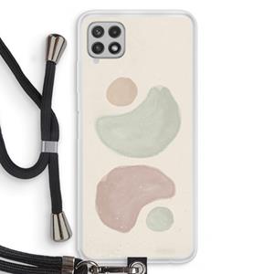 CaseCompany Geo #10: Samsung Galaxy A22 4G Transparant Hoesje met koord