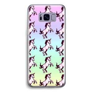 CaseCompany Musketon Unicorn: Samsung Galaxy S8 Transparant Hoesje