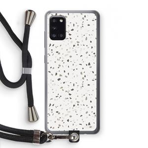 CaseCompany Terrazzo N°14: Samsung Galaxy A31 Transparant Hoesje met koord