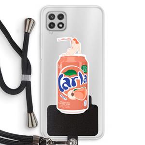 CaseCompany S(peach)less: Samsung Galaxy A22 4G Transparant Hoesje met koord