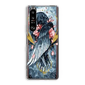 CaseCompany Golden Raven: Sony Xperia 1 III Transparant Hoesje
