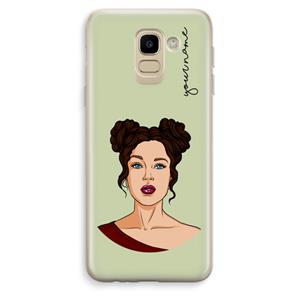 CaseCompany Pop-Art Creator: Samsung Galaxy J6 (2018) Transparant Hoesje