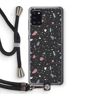 CaseCompany Terrazzo N°16: Samsung Galaxy A31 Transparant Hoesje met koord