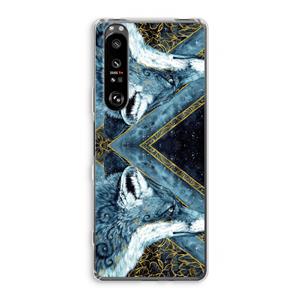 CaseCompany Golden Fox: Sony Xperia 1 III Transparant Hoesje