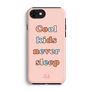 CaseCompany Cool Kids Never Sleep: iPhone 8 Tough Case