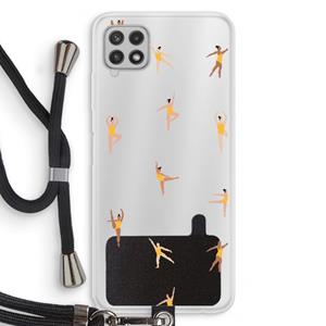 CaseCompany Dans #2: Samsung Galaxy A22 4G Transparant Hoesje met koord
