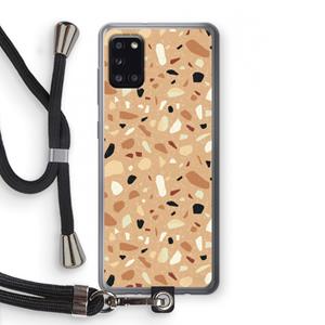 CaseCompany Terrazzo N°17: Samsung Galaxy A31 Transparant Hoesje met koord