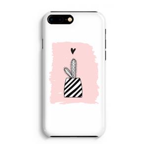 CaseCompany Zwart-wit cactus: Volledig Geprint iPhone 7 Plus Hoesje