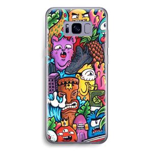CaseCompany Vexx Mixtape: Samsung Galaxy S8 Transparant Hoesje