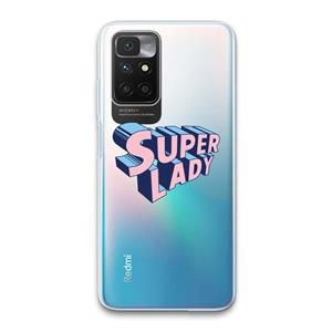 CaseCompany Superlady: Xiaomi Redmi 10 Transparant Hoesje