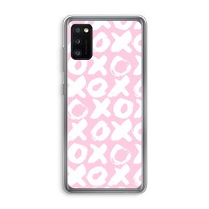 CaseCompany XOXO: Samsung Galaxy A41 Transparant Hoesje