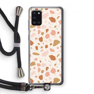 CaseCompany Terrazzo N°18: Samsung Galaxy A31 Transparant Hoesje met koord