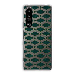 CaseCompany Moroccan tiles: Sony Xperia 1 III Transparant Hoesje