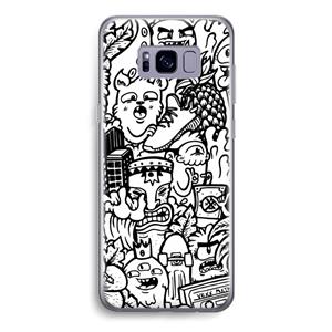 CaseCompany Vexx Mixtape #2: Samsung Galaxy S8 Transparant Hoesje