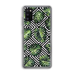CaseCompany Geometrische jungle: Samsung Galaxy A41 Transparant Hoesje