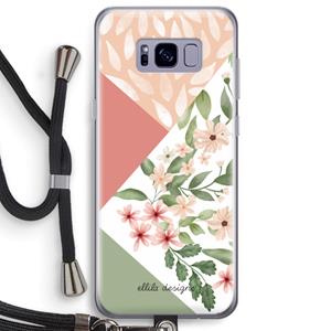 CaseCompany Sweet heaven geometrics: Samsung Galaxy S8 Plus Transparant Hoesje met koord