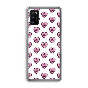 CaseCompany GIRL POWER: Samsung Galaxy A41 Transparant Hoesje