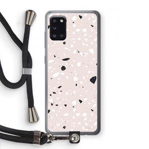 CaseCompany Terrazzo N°20: Samsung Galaxy A31 Transparant Hoesje met koord