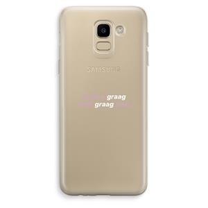 CaseCompany uzelf graag zien: Samsung Galaxy J6 (2018) Transparant Hoesje