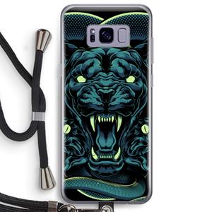CaseCompany Cougar and Vipers: Samsung Galaxy S8 Plus Transparant Hoesje met koord
