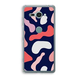 CaseCompany Memphis Shapes Pink: Sony Xperia XZ2 Compact Transparant Hoesje