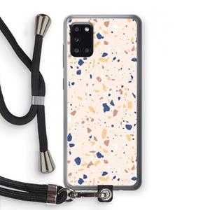 CaseCompany Terrazzo N°23: Samsung Galaxy A31 Transparant Hoesje met koord