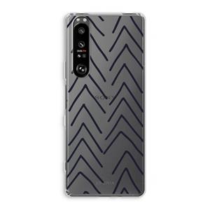 CaseCompany Marrakech Arrows: Sony Xperia 1 III Transparant Hoesje