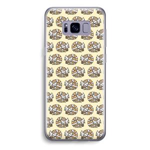 CaseCompany Slapende poes: Samsung Galaxy S8 Transparant Hoesje