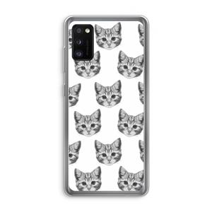 CaseCompany Kitten: Samsung Galaxy A41 Transparant Hoesje