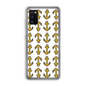 CaseCompany Musketon Anchor: Samsung Galaxy A41 Transparant Hoesje