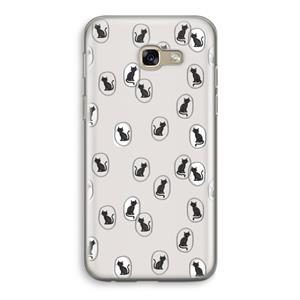 CaseCompany Miauw: Samsung Galaxy A5 (2017) Transparant Hoesje