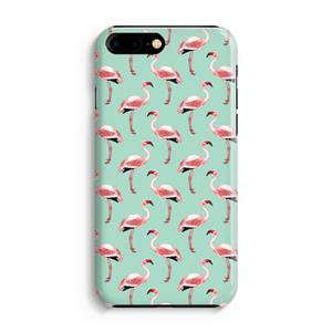 CaseCompany Flamingoprint groen: Volledig Geprint iPhone 7 Plus Hoesje