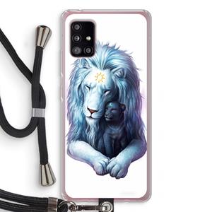 CaseCompany Child Of Light: Samsung Galaxy A51 5G Transparant Hoesje met koord