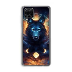 CaseCompany Wolf Dreamcatcher: Samsung Galaxy A12 Transparant Hoesje