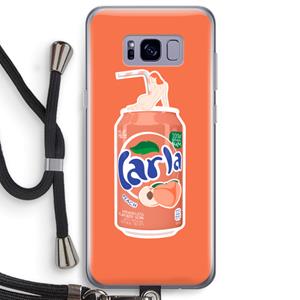 CaseCompany S(peach)less: Samsung Galaxy S8 Plus Transparant Hoesje met koord