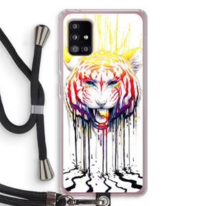 CaseCompany Fading: Samsung Galaxy A51 5G Transparant Hoesje met koord