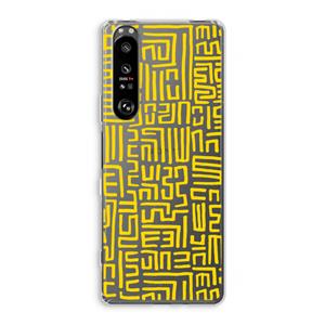 CaseCompany Majorelle Blue Print: Sony Xperia 1 III Transparant Hoesje