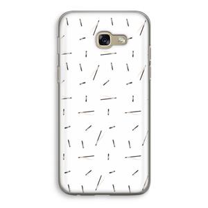 CaseCompany Hipster stripes: Samsung Galaxy A5 (2017) Transparant Hoesje