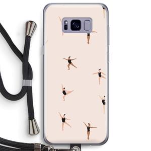 CaseCompany Dancing #1: Samsung Galaxy S8 Plus Transparant Hoesje met koord
