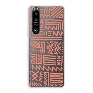 CaseCompany Marrakech Pink: Sony Xperia 1 III Transparant Hoesje