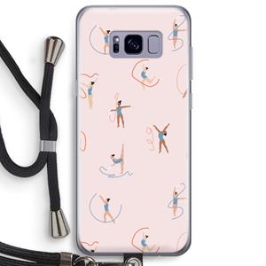 CaseCompany Dancing #3: Samsung Galaxy S8 Plus Transparant Hoesje met koord