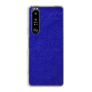 CaseCompany Majorelle Blue: Sony Xperia 1 III Transparant Hoesje