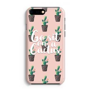 CaseCompany Cactus quote: Volledig Geprint iPhone 7 Plus Hoesje