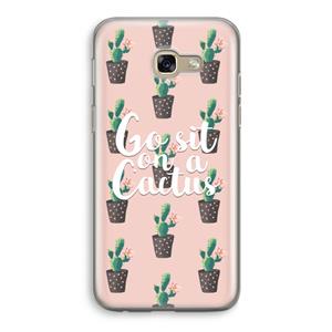 CaseCompany Cactus quote: Samsung Galaxy A5 (2017) Transparant Hoesje