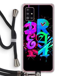 CaseCompany Dream: Samsung Galaxy A51 5G Transparant Hoesje met koord