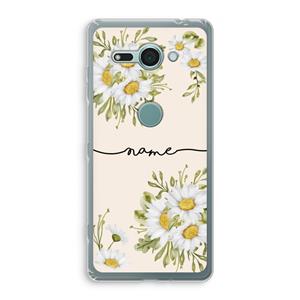 CaseCompany Daisies: Sony Xperia XZ2 Compact Transparant Hoesje