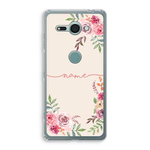 CaseCompany Rozen: Sony Xperia XZ2 Compact Transparant Hoesje