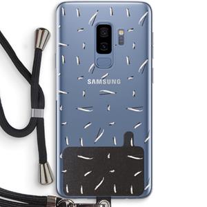 CaseCompany Hipster stripes: Samsung Galaxy S9 Plus Transparant Hoesje met koord